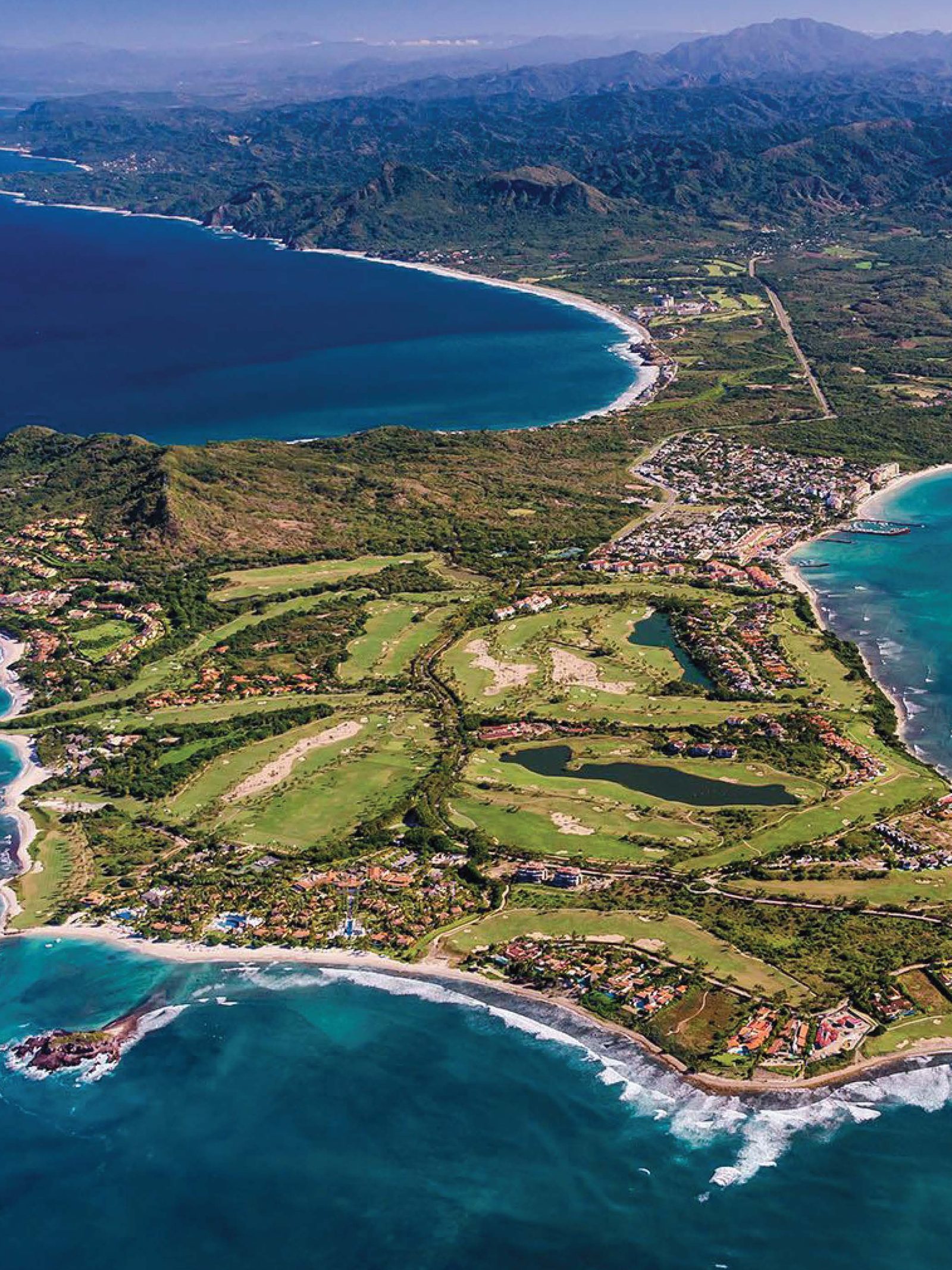 Vista aérea de la península de Punta Mita